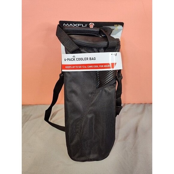 Maxfli 6 Pack Can Cooler Bag Black - Picture 2 of 5